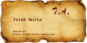 Telek Anita névjegykártya